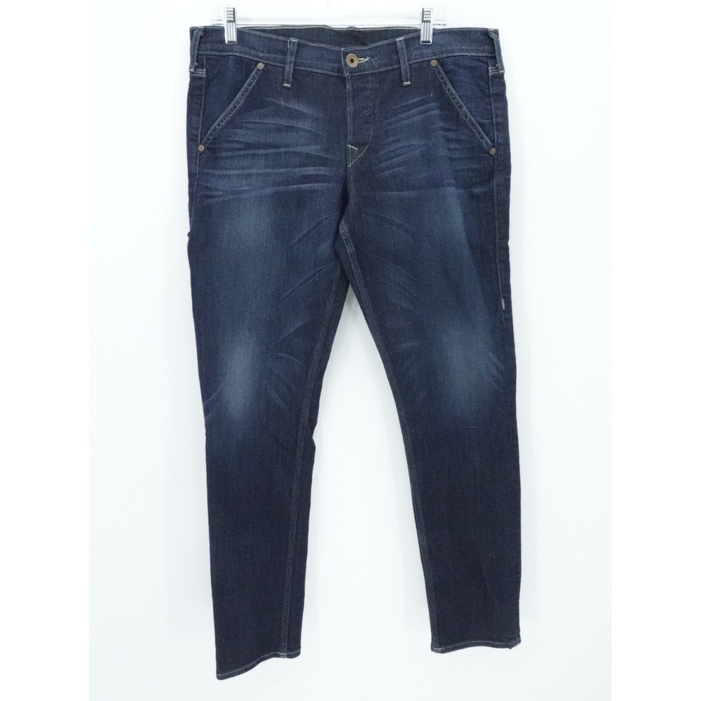 True Religion Jeans Mens 32 Dark‎ Wash Straight USA Made Premium Denim Casual